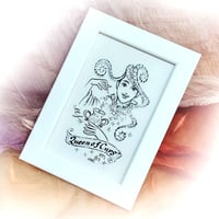～Design Your Shine あなたの願いを叶えるプチジュエリードローイング～【シンプルフレーム入り複製画】