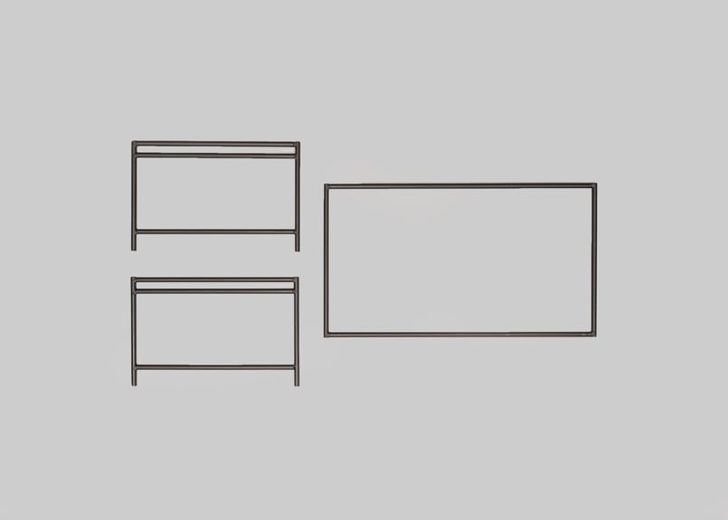 ローテーブル（骨組みのみ） | アイアン工房 CAMP SHOP