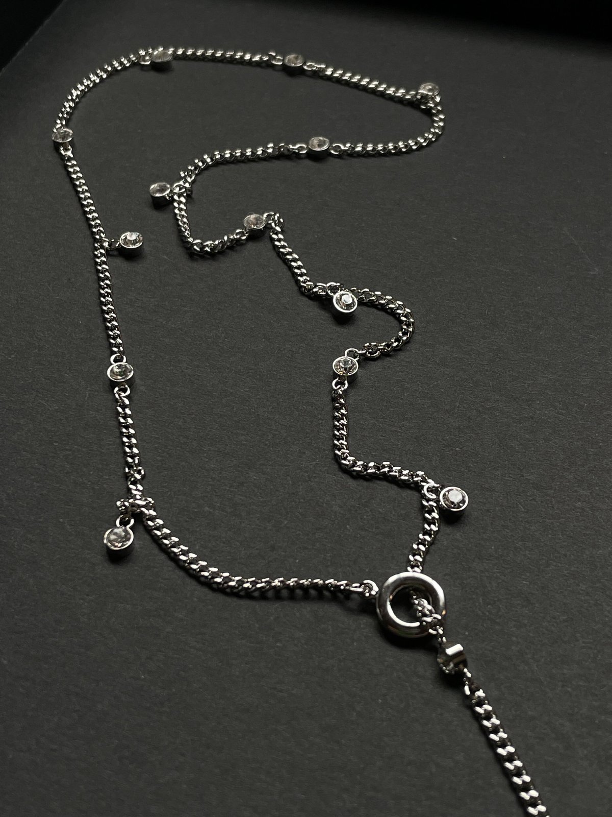 ブリィヨントゥラリエットネックレス(SILVER)