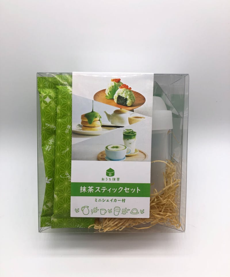 抹茶2箱　シェーカー付 自家製抹茶【響輝（ひびき）】スティックセット・ミニシェイカー付き