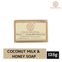 KHADI ココナッツミルク&ハニーソープ KHADI Herbal Coconut Milk & Honey Soap 125g