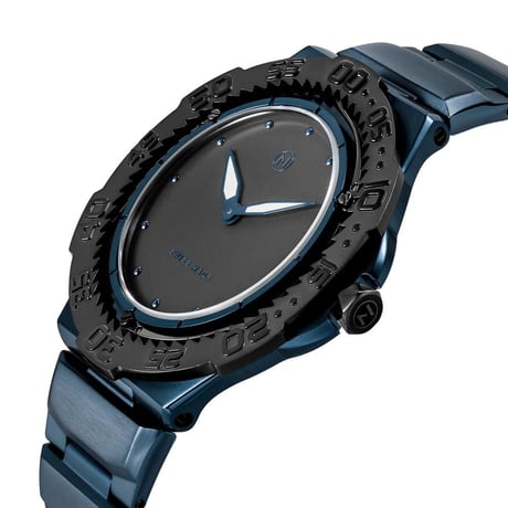 Nove トライデント Blue Black m防水 超薄型ダイバーズ