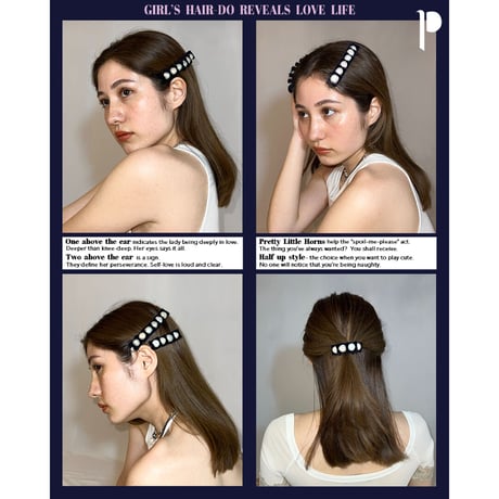 Pearl velvet barrette