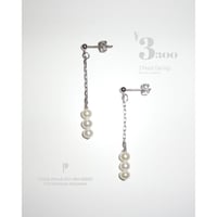 3 Pearls Earrings