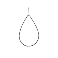 Tiny Pearl Choker (Black/Long)