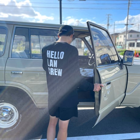 HELLO LANCREW L/S T-Shirt ベーシック BK
