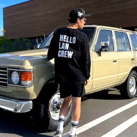 HELLO LANCREW L/S T-Shirt ベーシック BK