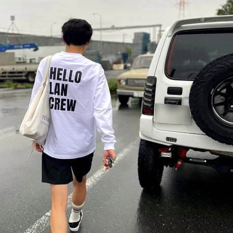 HELLO LANCREW L/S T-Shirt ベーシック WH