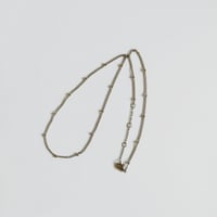 Dot Chain Necklace / silver