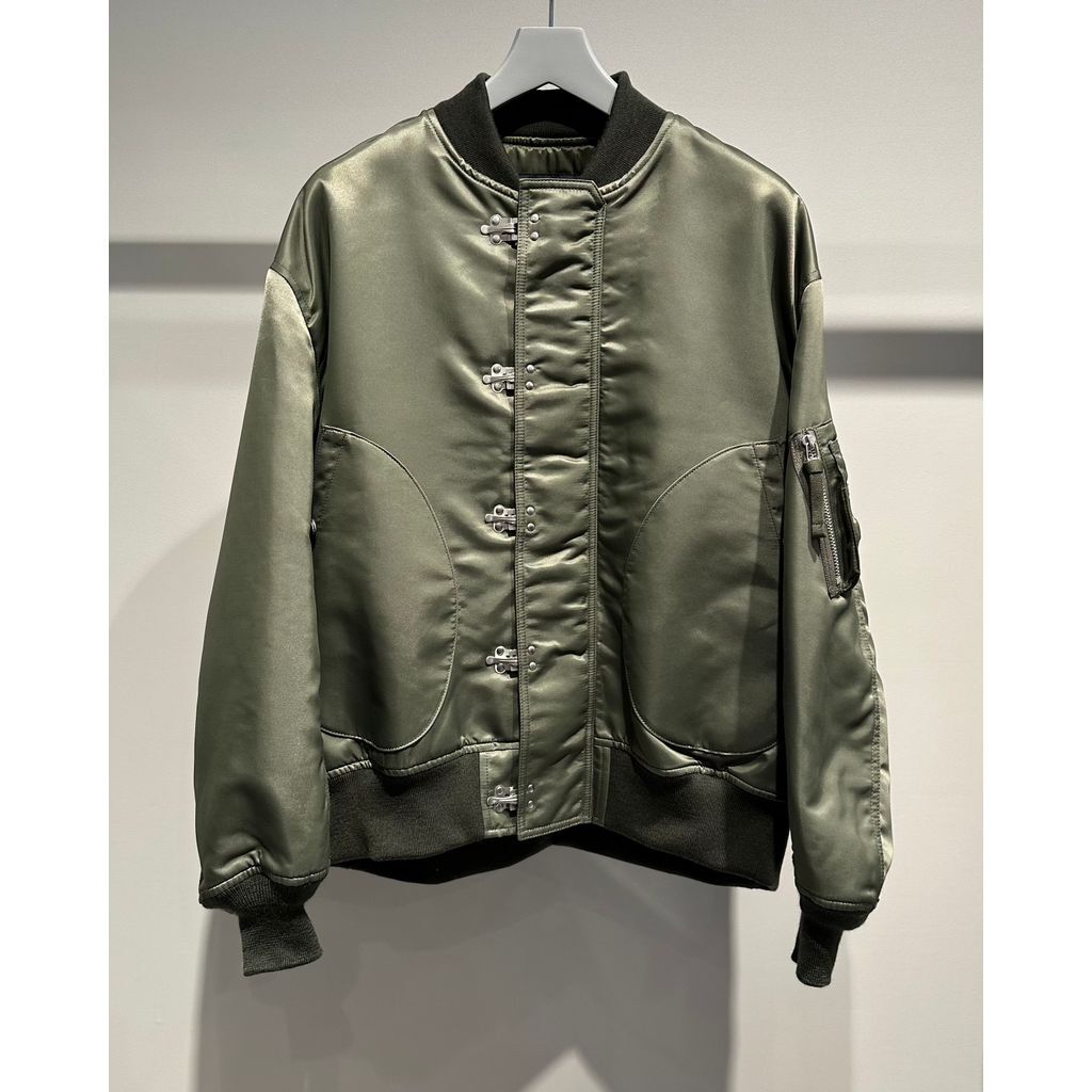 コムデギャルソン カーキ フード付き ミリタリージャケットM COMME des GARCONS HOMME ナイロンツイル ミリタリージャケット