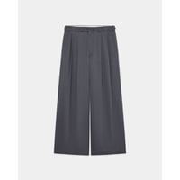 marka Washable 2/72 Wool Gabardine Pigment Print Two Tuck Baggy Trousers
