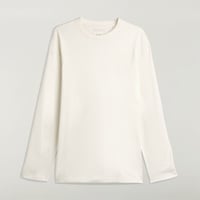 Y-3 Y-3 LOGO LONG SLEEVE TEE（CHALK WHITE）