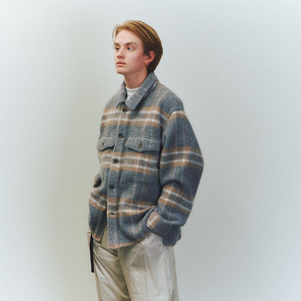 ジャケット・アウター is-ness MOHAIR SHIRT JACKET is-ness 