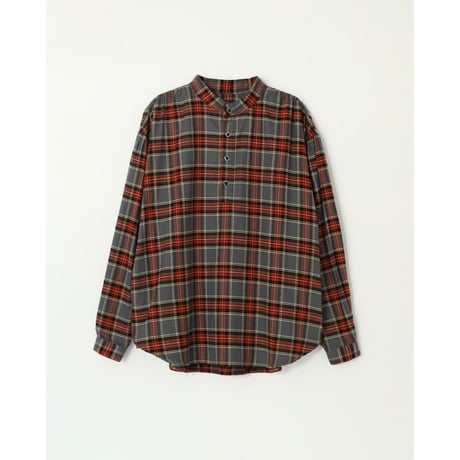 AMBERGLEAM Fabric Henley Blouse