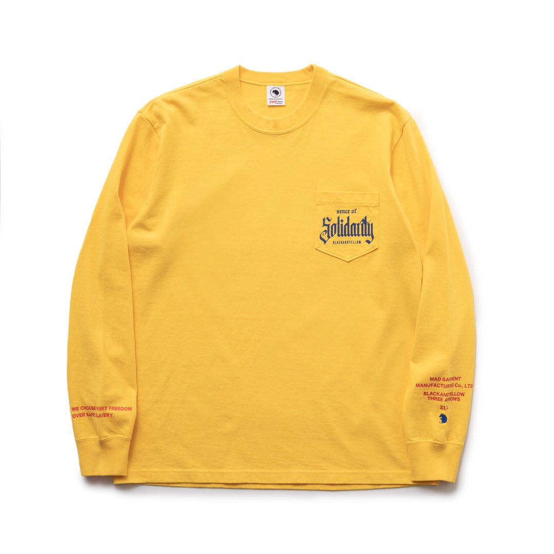 RATS SOLIDARITY POCKET LS TEE | MAROON