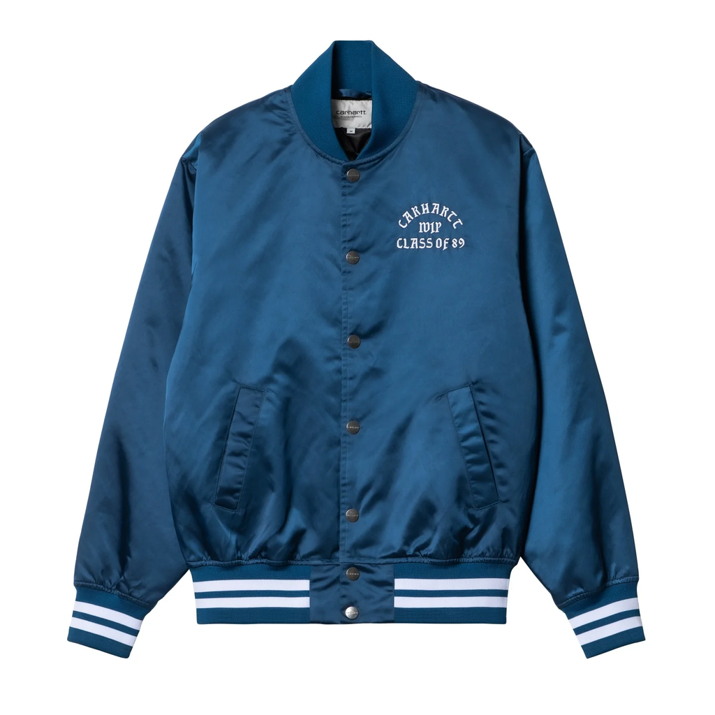 CARHARTT WIP CLASS OF 89 BOMBER JACKET | MAROON CARHARTT WIP CLASS OF 89 BOMBER JACKET | MAROON