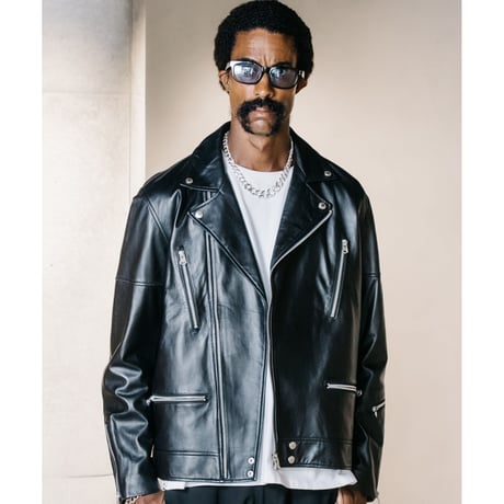 CRIMIE SPANISH LAMB LEATHER W BIKER JACKET