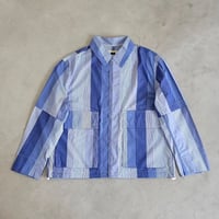 VOO CRAZY STRIPE SHACKET BLUE stripe