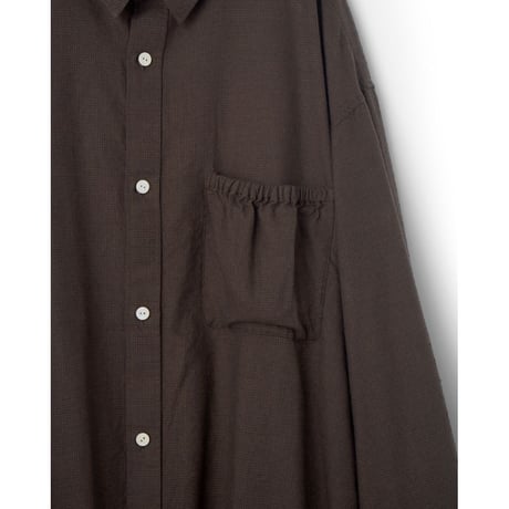 refomed WRIST PATCH WIDE SHIRT "CHECK"