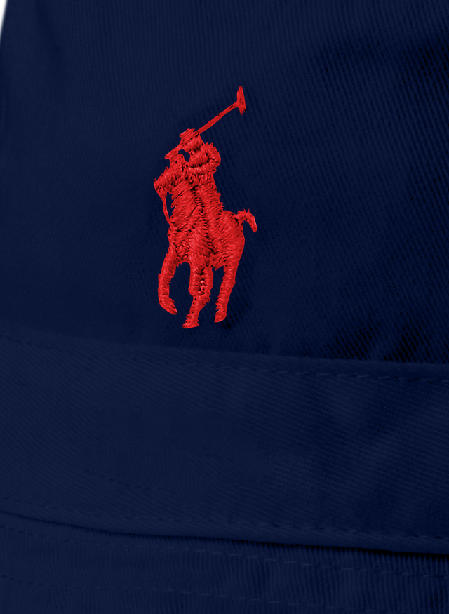 POLO RALPH LAUREN コットン チノ バケット ハット（NAVY） | MAROON
