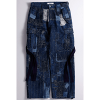 【予約商品】FDMTL FA26PN51JR  BORO JACQUARD CARGO PANTS RINSE