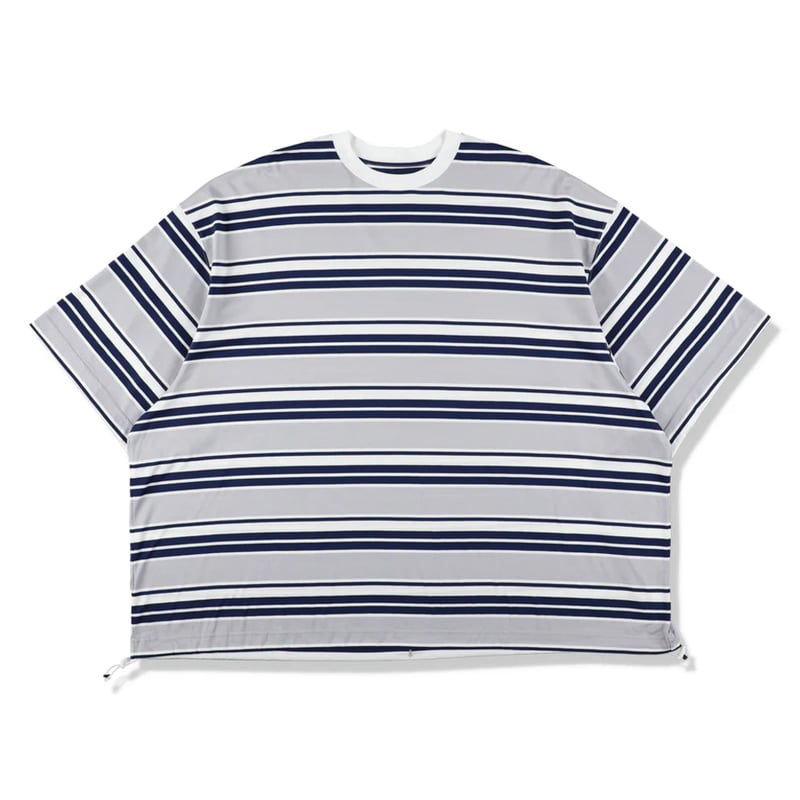 is-ness BALLOON BORDER T-SHIRT | MAROON