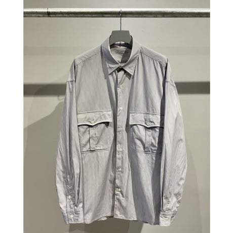 PORTER CLASSIC ROLL UP STRIPE SHIRT