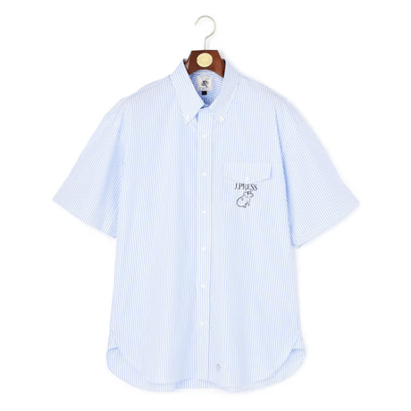 J.PRESS 【AaronChang】【UNISEX】コットンタイプライター ストライプ シャツ / B.D. / Baggy-Fit