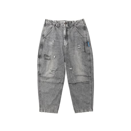 Liberaiders  DAMAGED DENIM SARROUEL PANTS