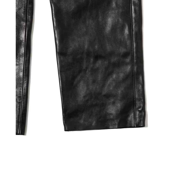 パンツ 90s john cherpas python leather flare PT STRETCH LEATHER FLARE PANTS - Shop Untitled NYC