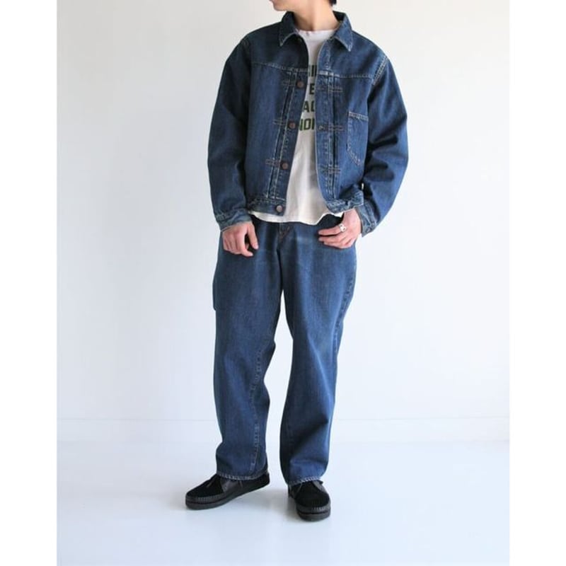 ANACHRONORM FRONT TUCK デニムジャケット ANACHRONORM FRONT TUCK DENIM JACKET INDIGO(ONE
