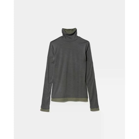 beautiful people flip washable wool jersey high neck top