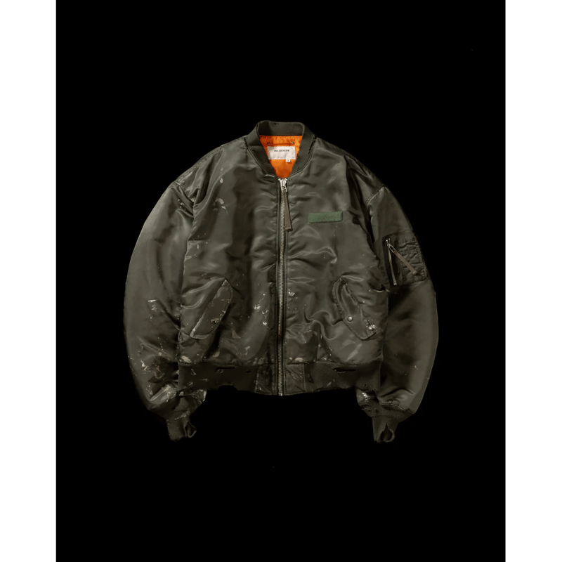 ANACHRONORM AN395 DIRTY NYLON MA-1 OLIVE | MAROON