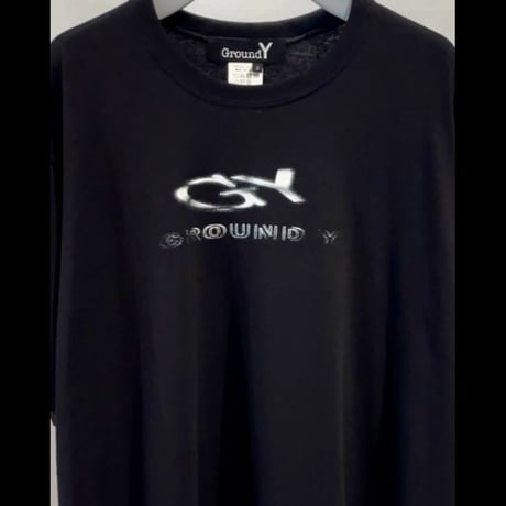 Ground Y Ground Y LOGO TYPE-A GRAPHIC PRINT STANDARD T-SHIRT