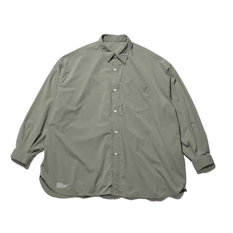 美品　FreshService タイプライター　コーポレートシャツ オリーブ FreshService MICRO TYPEWRITER CORPORATE L/S REG