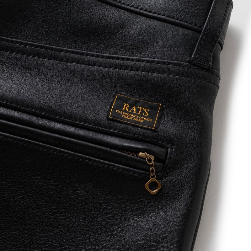ウルフマン RATS LEATHER PANTS Mサイズ 極美品 RATS LEATHER PANTS | MAROON