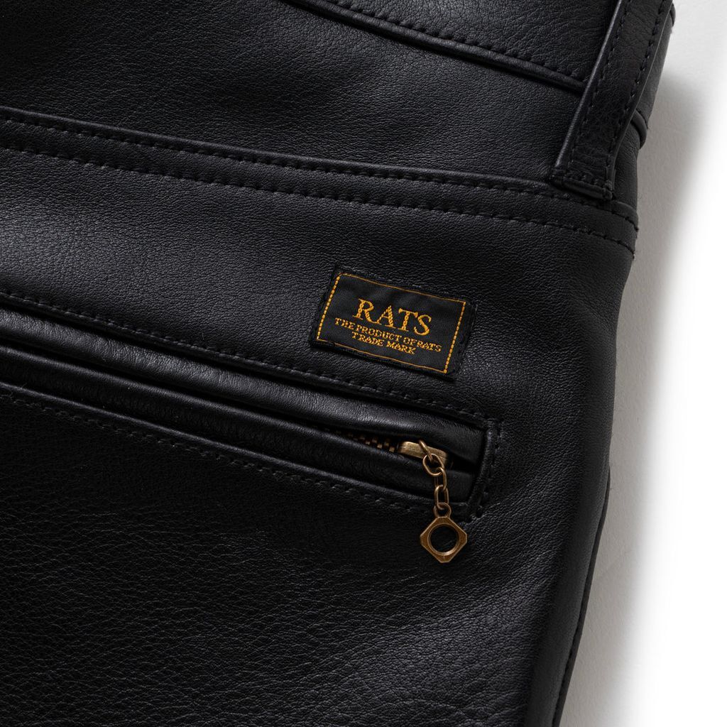 ウルフマン RATS LEATHER PANTS Mサイズ 極美品 RATS LEATHER PANTS | MAROON