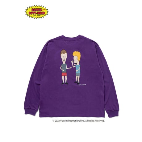 BEDWIN & THE HEARTBREAKERS L/S PRINT T "BEVIS AND BUTT-HEAD"