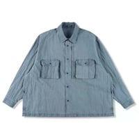 is-ness Pigment-Dyed long-Sleeve Shirt
