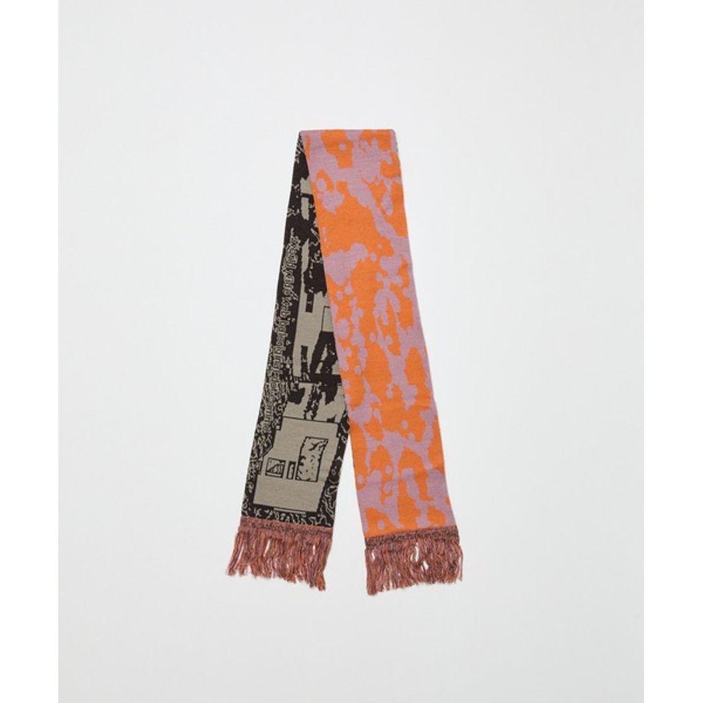 予約商品】BAL JACQUARD KNIT SOCCER SCARF | MAROON