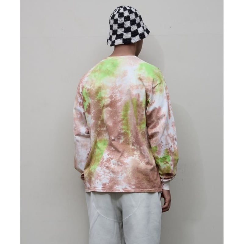 BAL LOGO TIE DYE LS TEE by YUKIDYE | MAROON