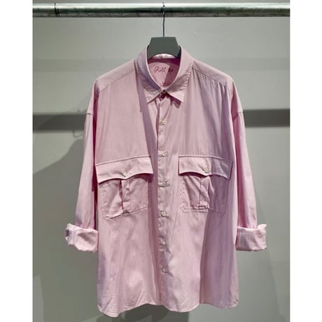 PORTER CLASSIC ROLL UP STRIPE SHIRT