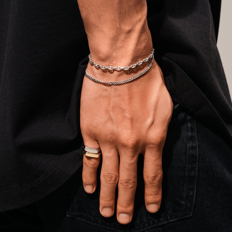 TOM WOOD Cable Bracelet | MAROON