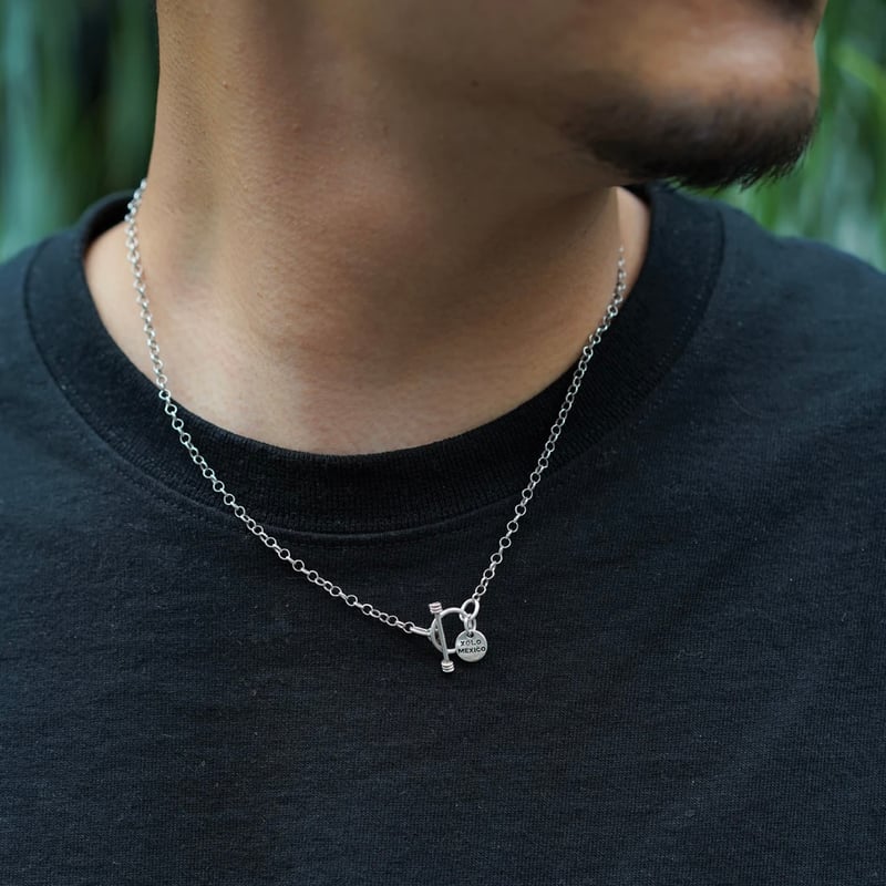 XOLO JEWELRY Round Link Necklace | MAROON XOLO JEWELRY Round Link Necklace | MAROON