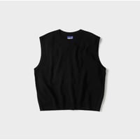MAGIC STICK MONOLITH KNIT NO SLEEVE T (BLACK)