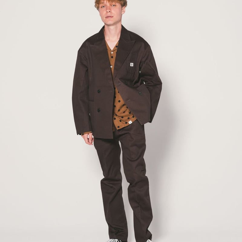 BEDWIN Dickies コラボ ダブルブレストブラウン XL size 4 BEDWIN & THE HEARTBREAKERS Dickies Ex.DOUBLE BR