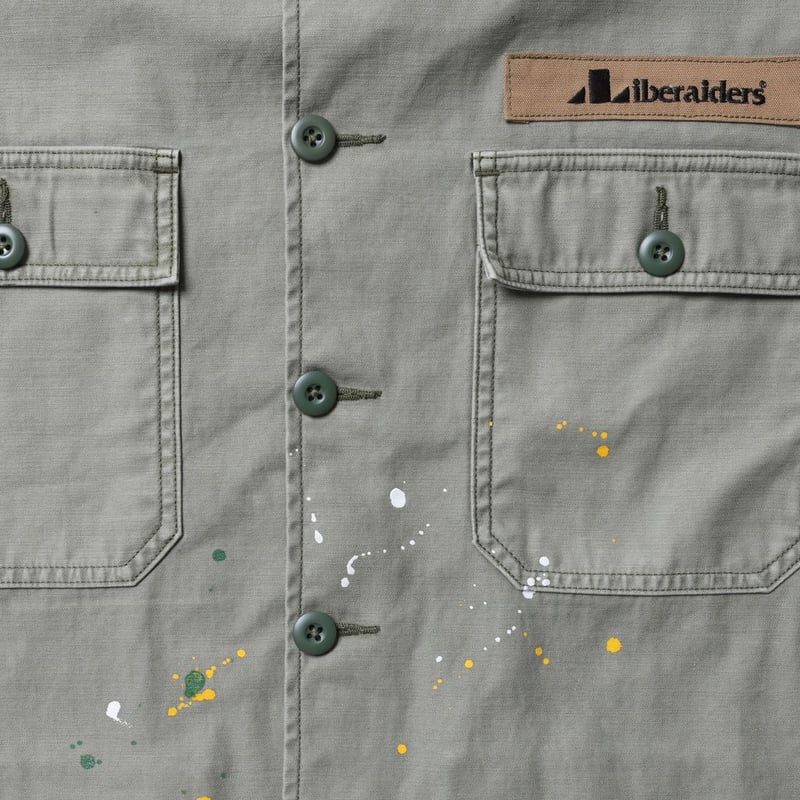 Liberaiders PAINT SPLATTER BDU SHIRT | MAROON
