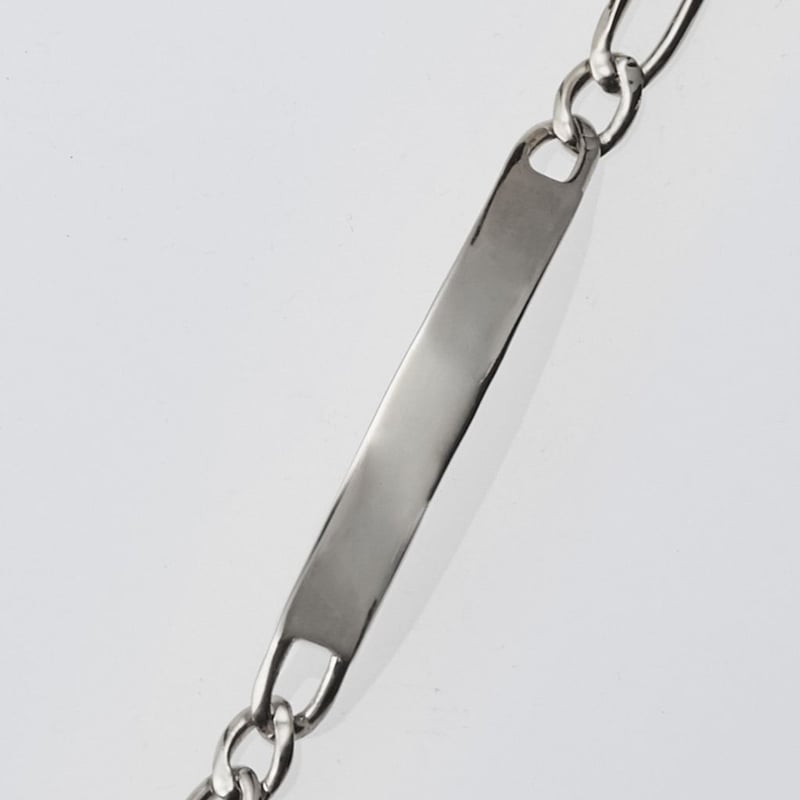 XOLO JEWELRY ID Figaro Link Bracelet 6mm-17cm