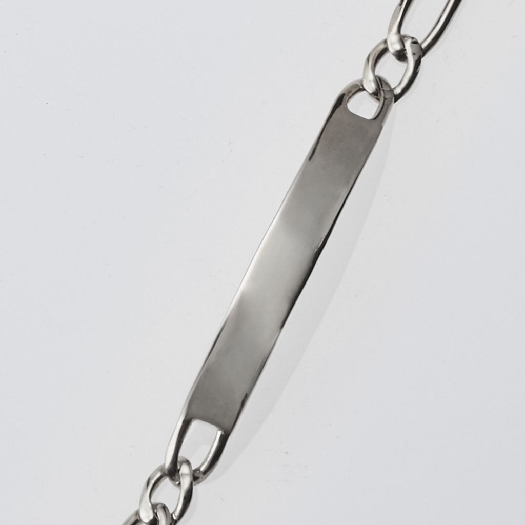 XOLO JEWELRY ID Figaro Link Bracelet 6mm-17cm
