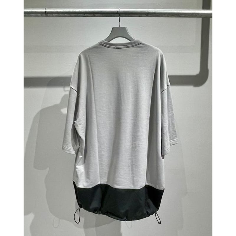 COMME des GARCONS HOMME コットン 切替 TEE | MAROON